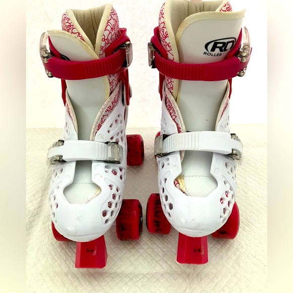 Roller Derby Trac Star Quick Fit Energy Flex Girl’s Skates, Size 3-6, Pink/White - Picture 8 of 10